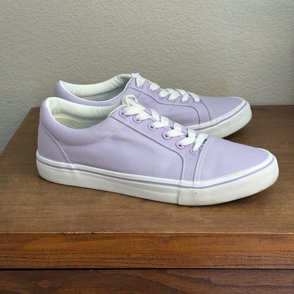 Lavender Canvas Sneakers